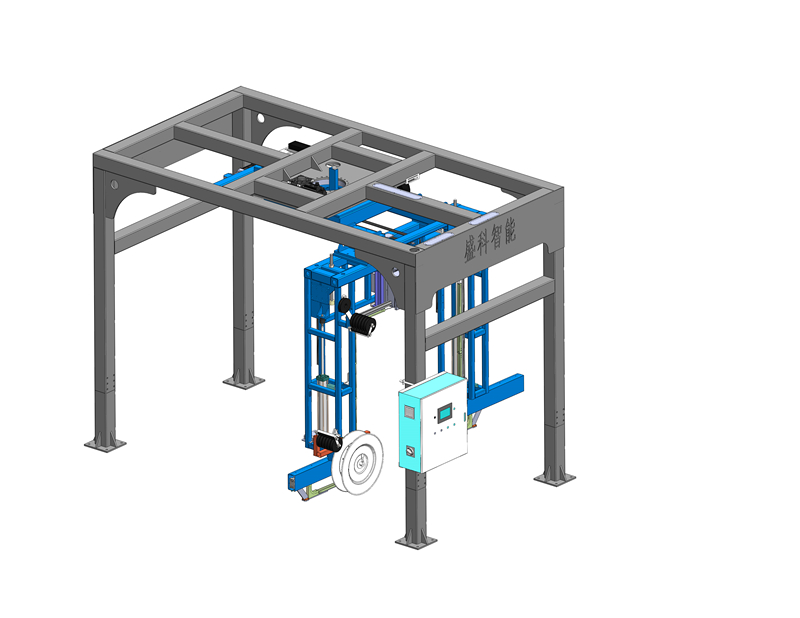 Mesin Pembungkusan Tali Blok Bata Automatik