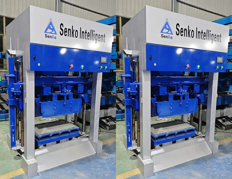 Mesin Pembuat Blok Kawalan Butang Manual