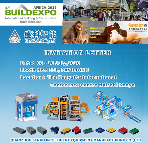 Senko Intelligent Equipment Manufacturing Co.,Ltd akan Mempamerkan Penyelesaian Pembuatan Bata & Blok di EKSPO BINA 2026 di Nairobi